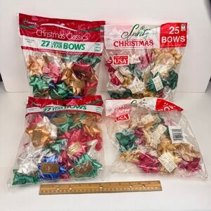 Vtg Lot 3 Full pkgs 1 Open Berwick Christmas Classics Fay's Star Bows Self Stick